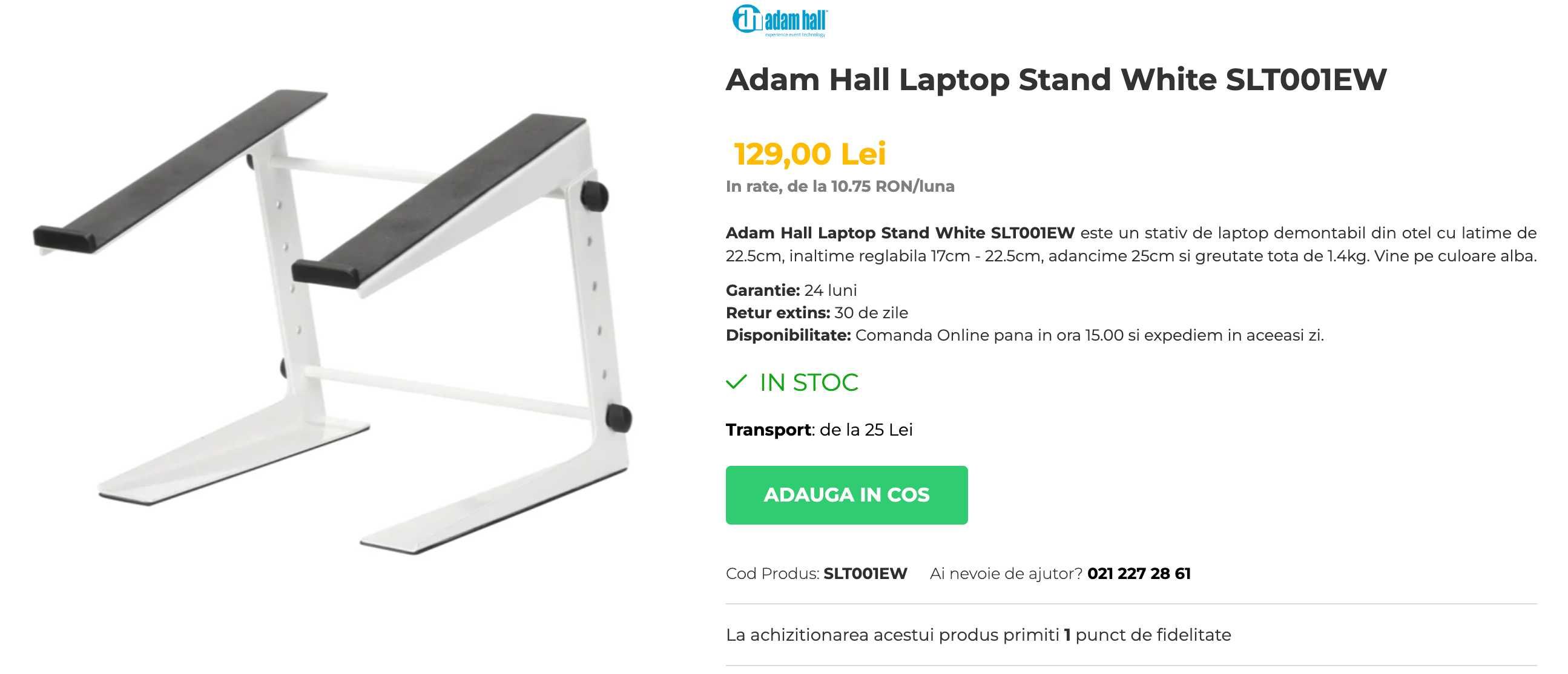 Adam Hall suport Laptop SLT001 / stand laptop