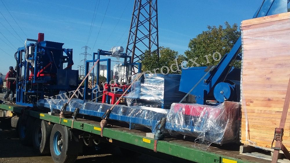 Linie de productie (PRESA) pavaj, borduri, boltari din beton