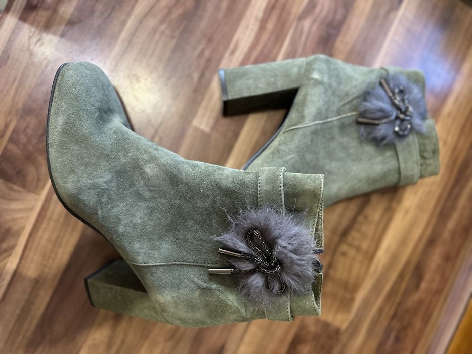 Зелени боти с декорация ТОП ЦЕНА