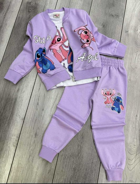 Памучен комплект Stitch & Angel