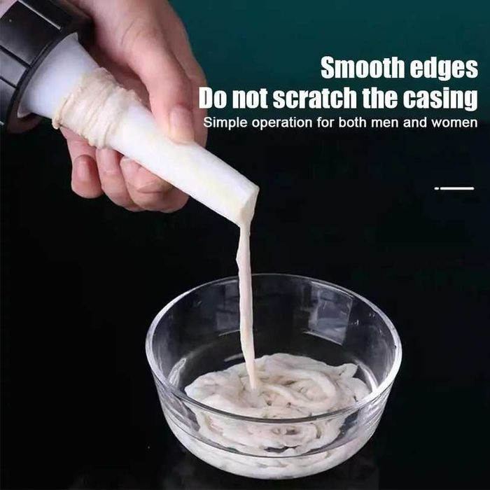 Ръчна пълначка за месо и кайма | Шприц за пълнене на луканки