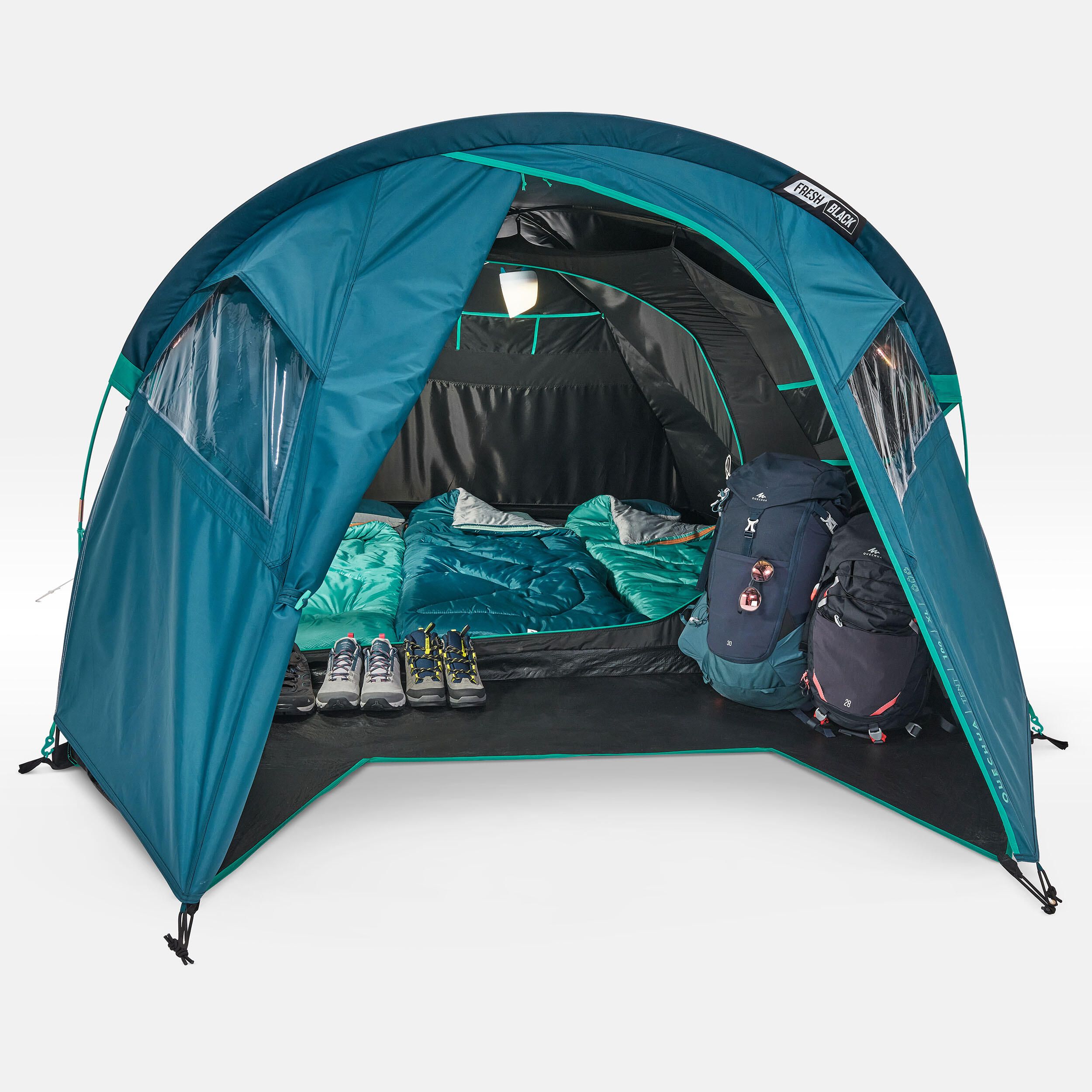 Cort Camping Mh100 Xl Fresh & Black - produs resigilat (nou) Decathlon