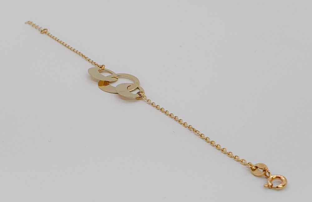 Brățară 3 Maillons AÉLYS din aur de 14K gramaj 2,26 g