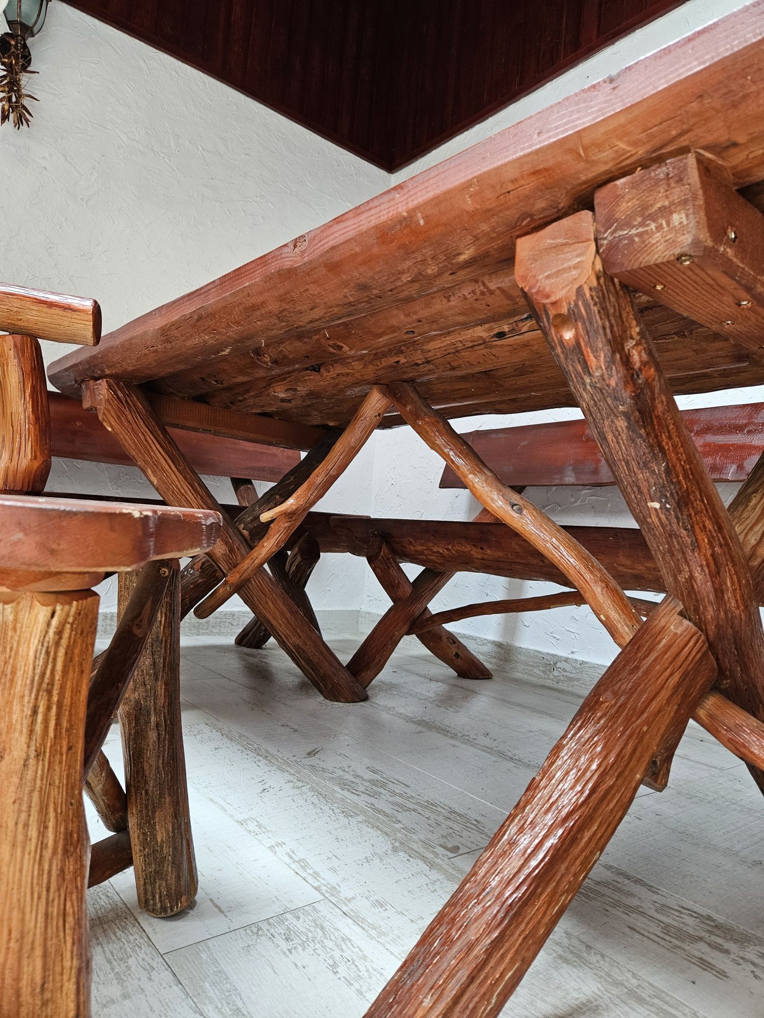 Set mobilier rustic terasă/grădină