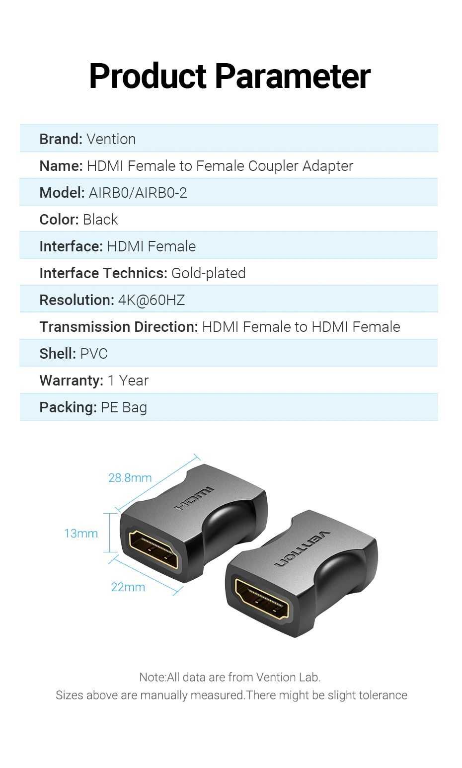 Соединительный штекер для кабеля HDMI (удлинитель)