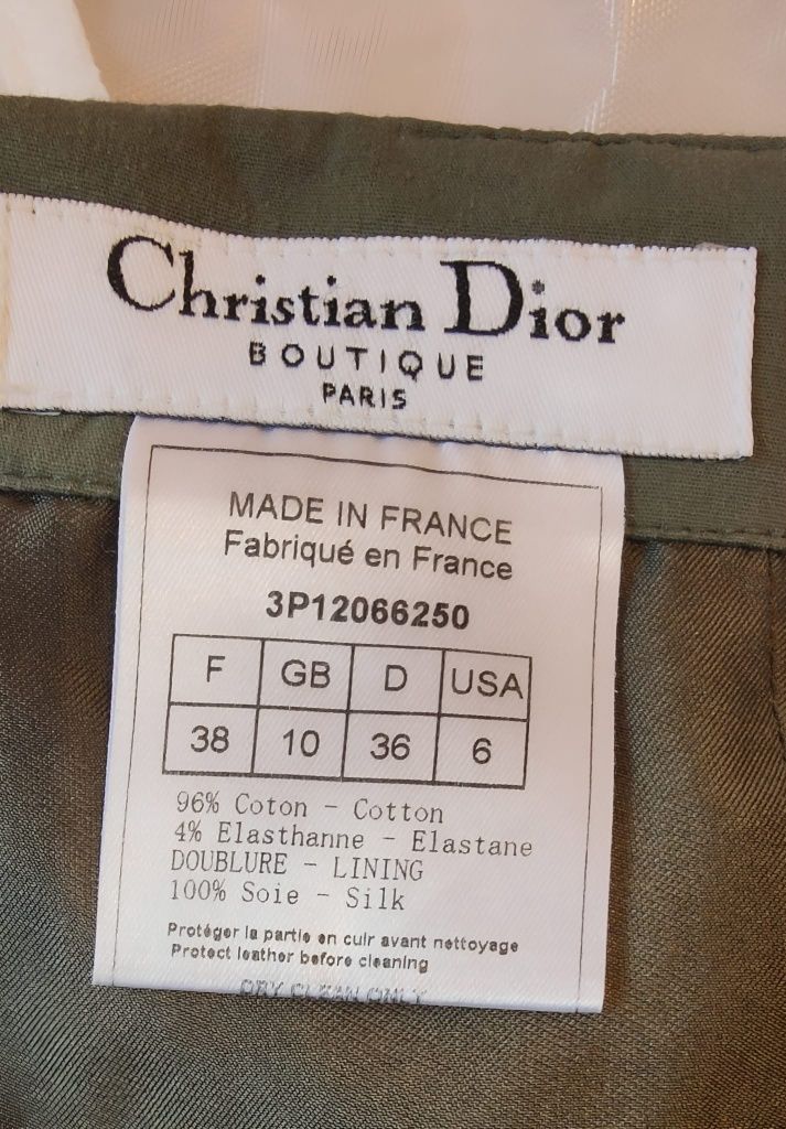 Christian Dior by John Galliano "G.I. Jane" Military Dress Vintage