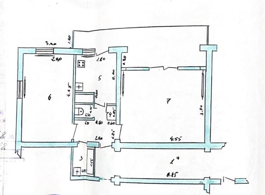 продается квартира на Ц-1/ 2 ком