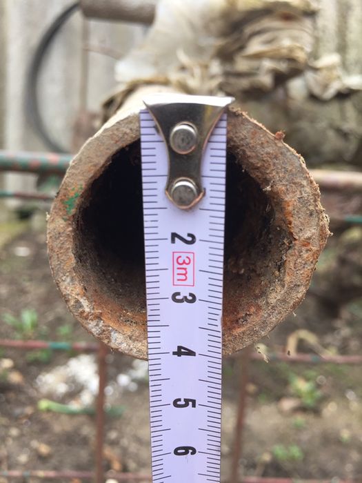 Teava zincata de doua dimensiuni