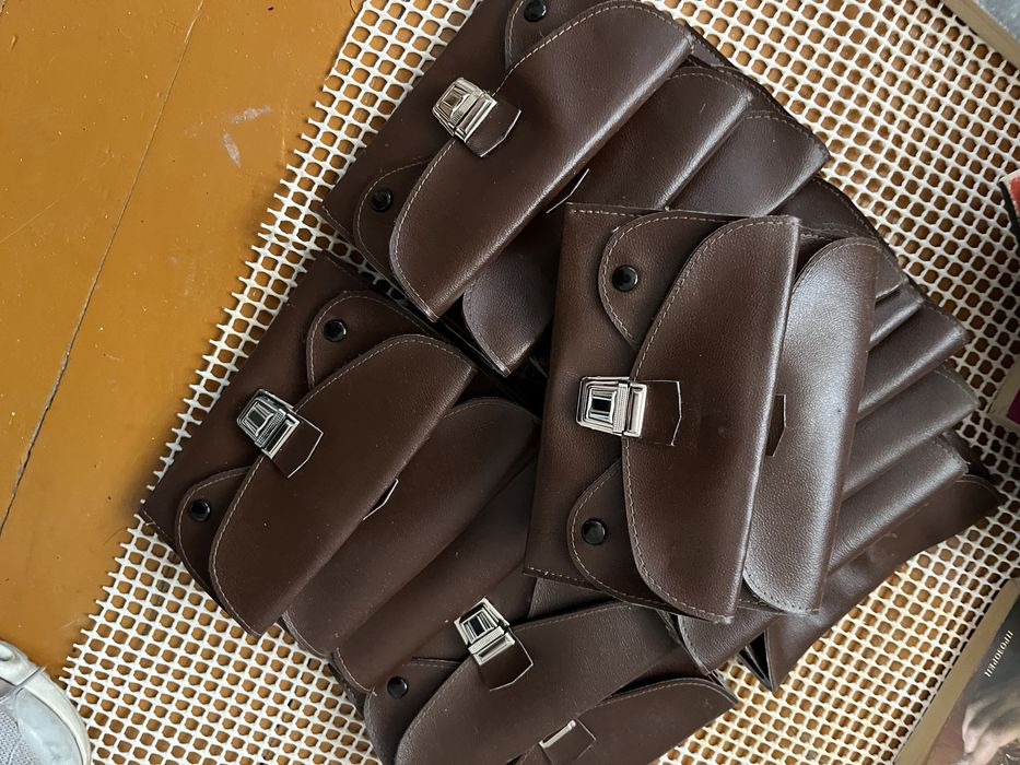 Пенсионерски кожени протмонета кафяви