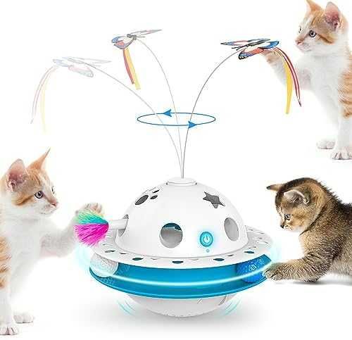 Нова Автоматична играчка за котки с USB, тумблер дизайн и движещо перо
