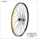Set 2 benzi pentru jante PVC bicicleta protectie spite