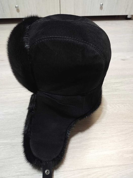 Шапка ушанка норковая в идеальном состоянии
