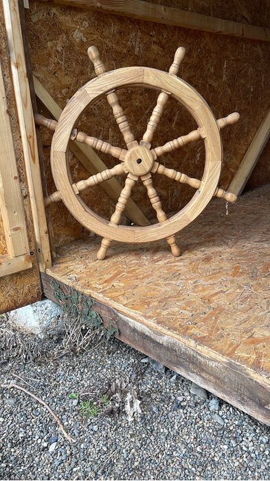 Roata cu val pentru fantana, roata car, roata caruta din stejar masiv