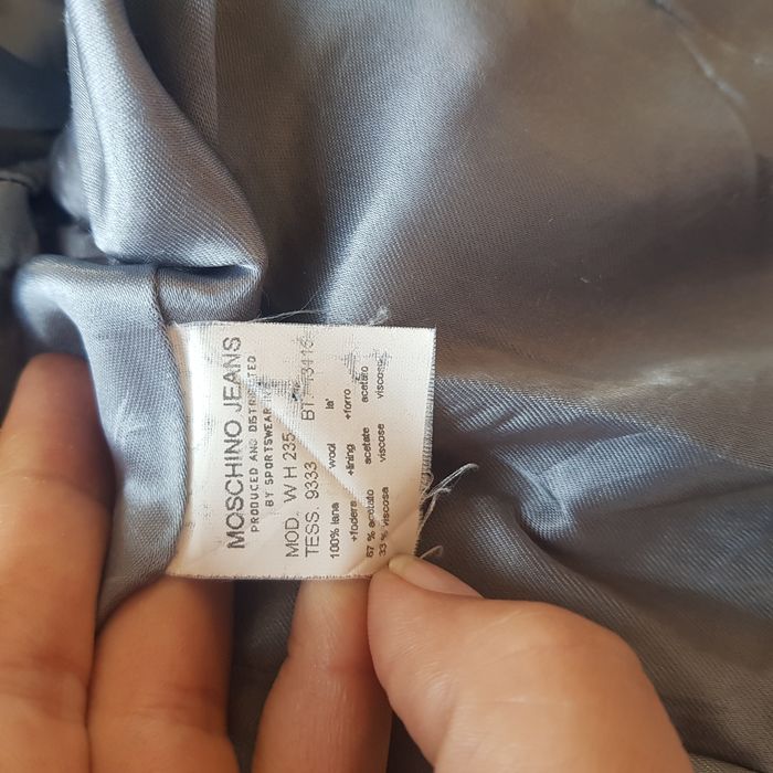 Jachetă Moschino lână print floral