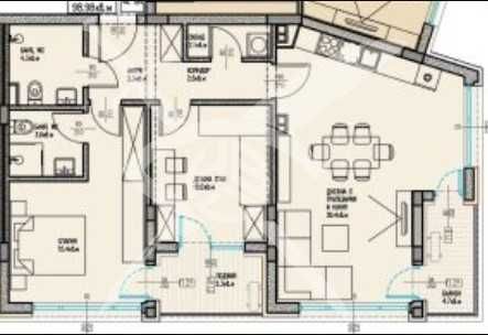 Продава се Тристаен апартамент в Бургас, Славейков - 113 кв.м за 1056 €/кв.м - Снимка #1