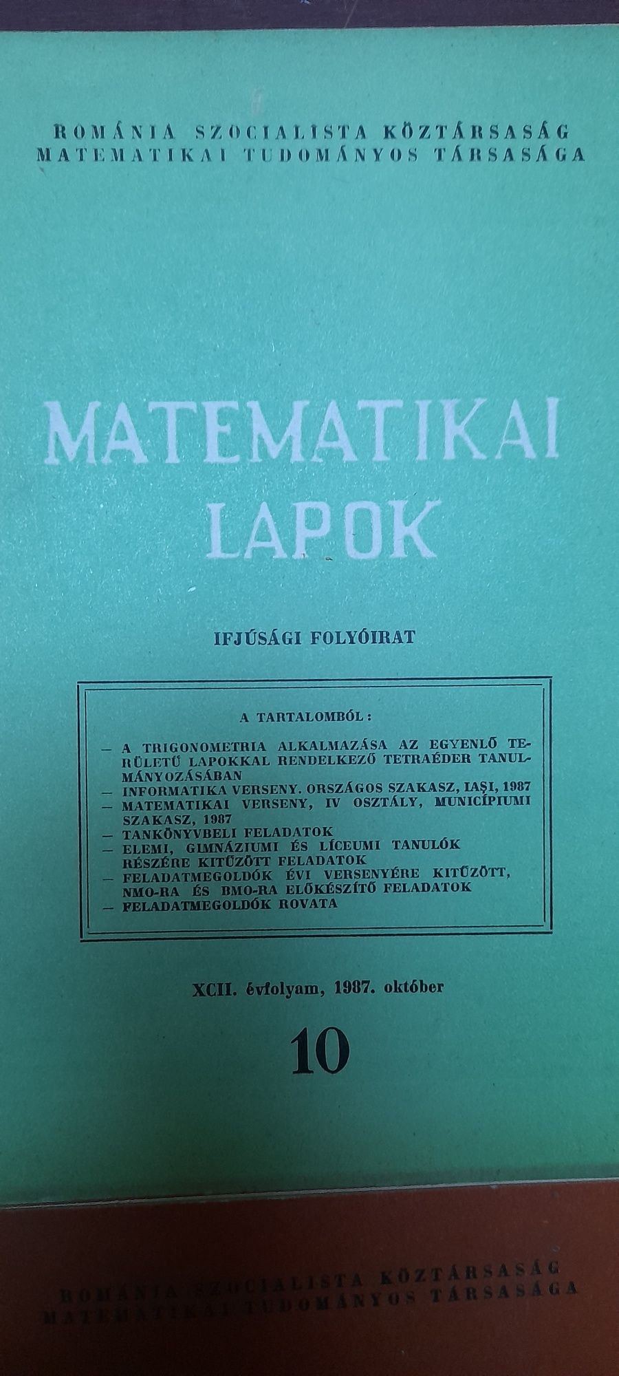 4 Gazete de matematică în limba maghiară