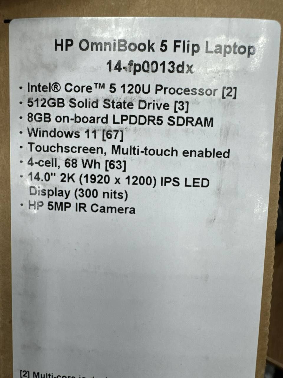 Hp Omnibook 5 Flip 14.0