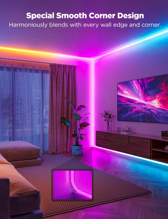 Govee Neon Rope Lights for Wall Lining