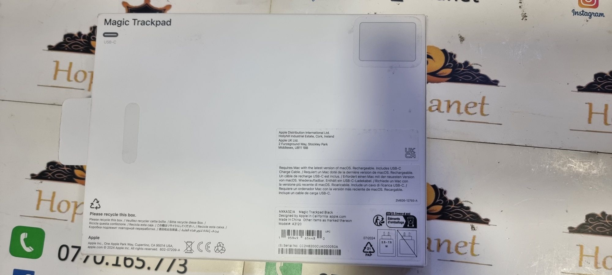 Hope Amanet P6 Apple Magic TrackPad Black A3120