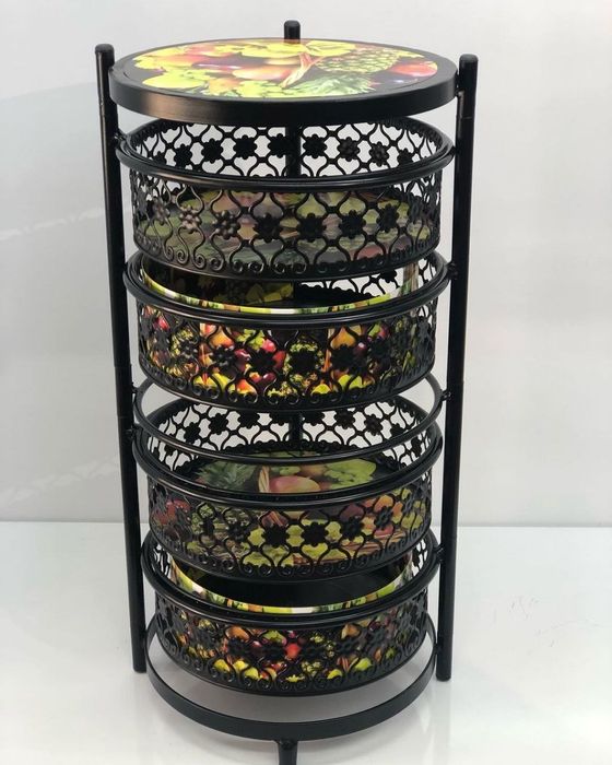 Dekorativ sabzavot va meva savati. Metalldan