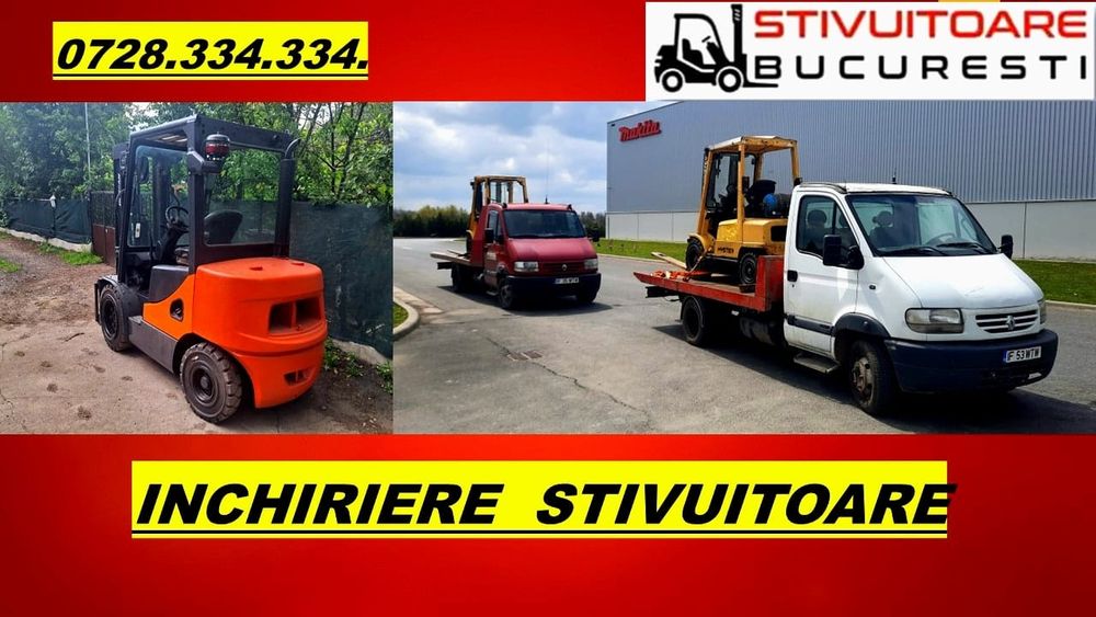 Închiriere stivuitor încarcare descarcare marfa paleti containere tir