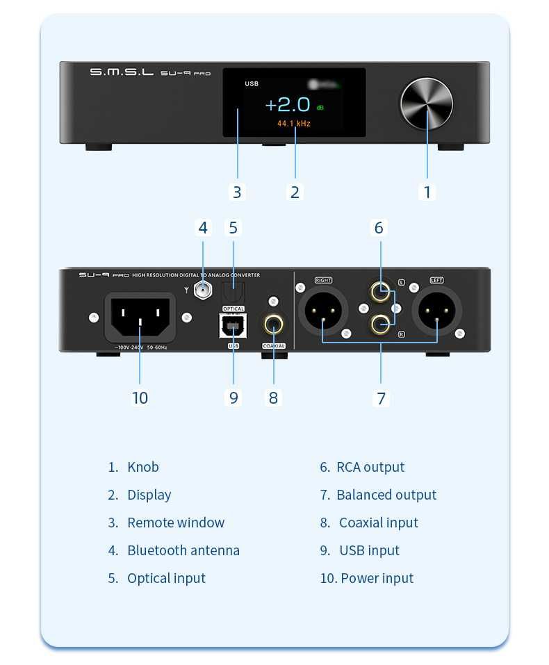 Smsl SU-9 PRO DAC ES9039MPro