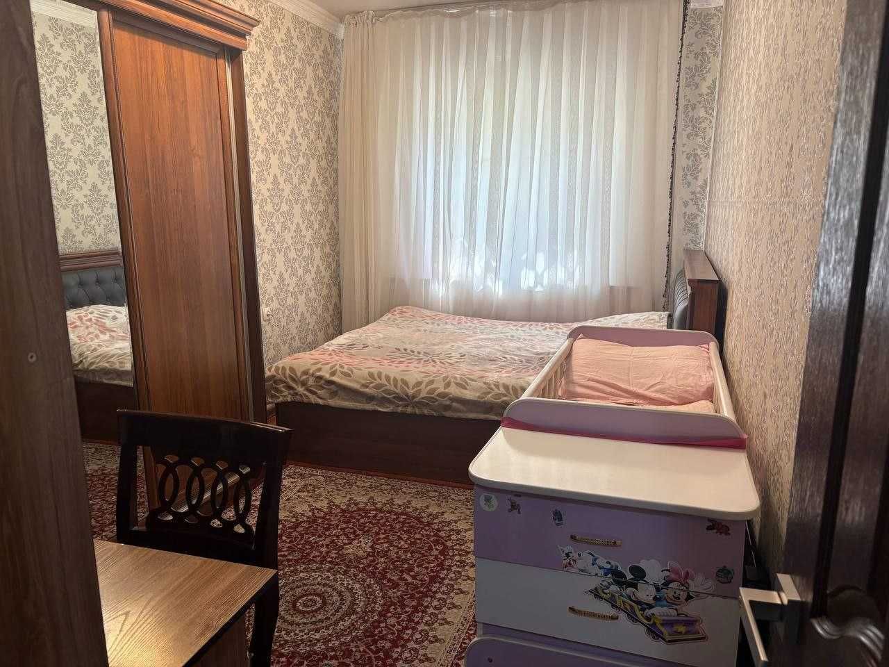 Паркентский м-в Риези 2-комн 1/9 60 м² отд.вход ремонт меб/тех
