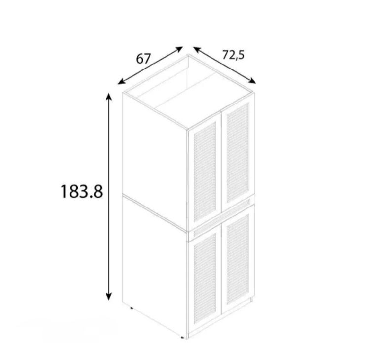 Шкаф за пералня и сушилня с чекмедже
