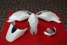 Set carene Ducati Monster 696, 796, 1100  alb perlat