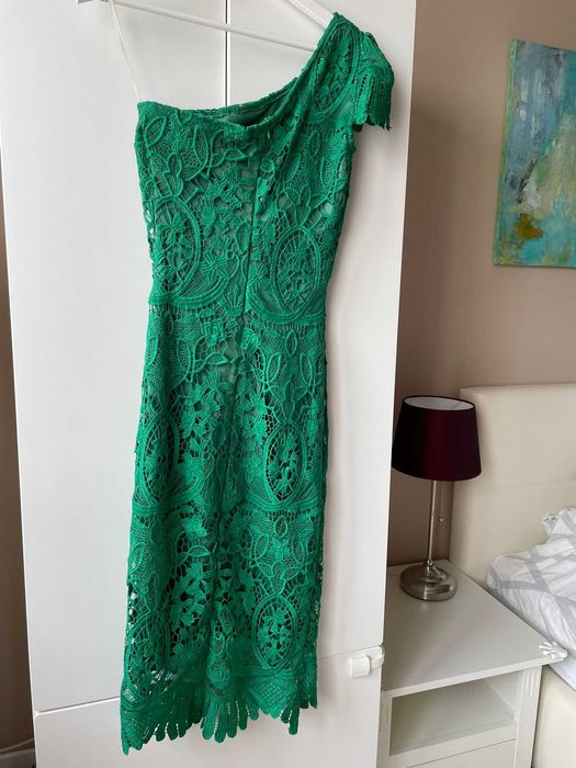 Rochie midi elegantă dantelă XS