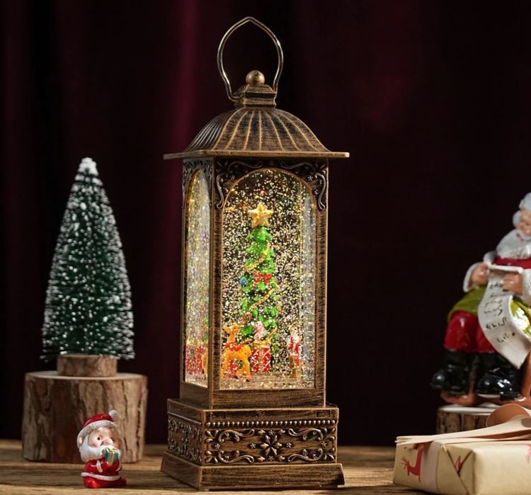 Felinar decorativ Craciun cu lumina calda diverse modele NOU