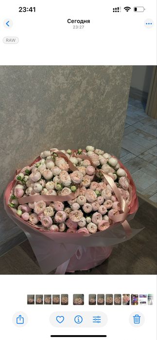 Свежие цветы , только что пришла
