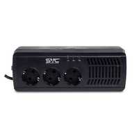 Стабилизатор SVC AVR-1005-U 600VA/300Вт AVR198-242В 3Shuko Black