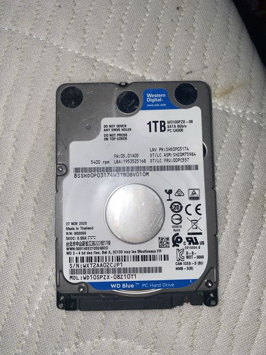 Hard disk wd-blue 1tb+adaptor de la isb la data 3