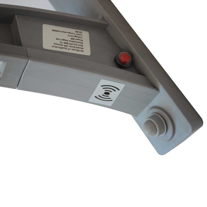 Copertine de ușă fereastră cu senzor de lumină și panou solar