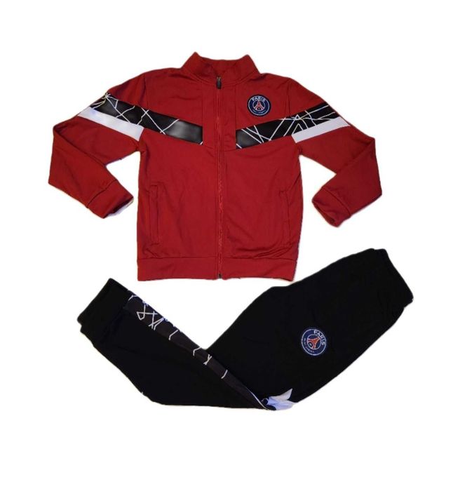 Детски Анцуг ПСЖ ПАРИЖ Червено горнище от 5 до 15г Футболен екип 2024