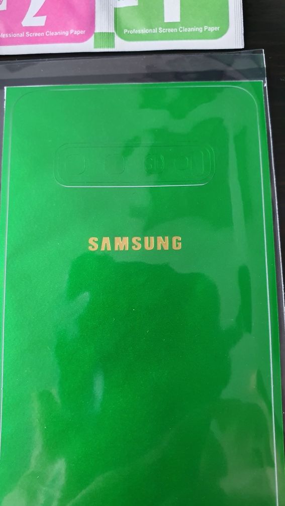 Skin Samsung S10 Verde pt. spate telefon + geam camera