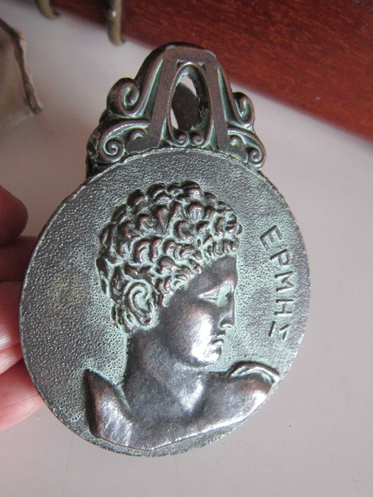 cadou rar Grecia clema vintage bronz OLYMPIA Greece Paper Clip