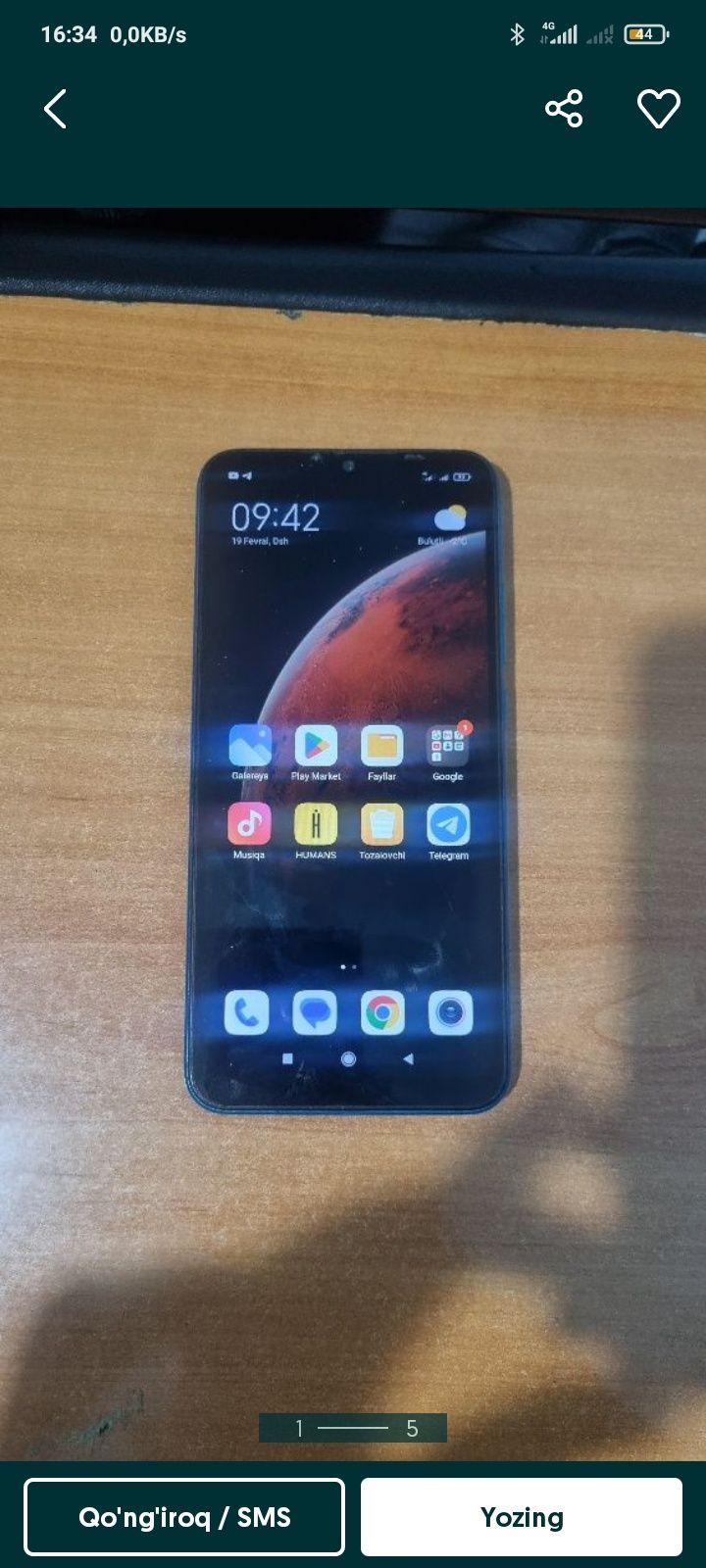 Redmi 9a javob telga