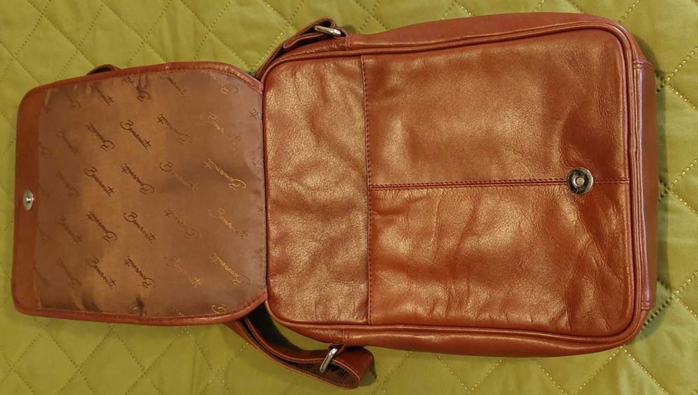 Geantă crossbody bărbați Benvenuti maro