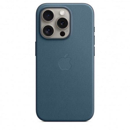 Husă Apple Originală din Piele pentru iPhone 15 Pro Pacific Blue
