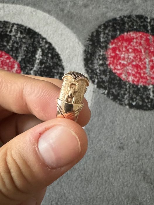 Inel bărbătesc din aur 14 k