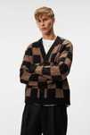 J. Lindeberg, Cardigan din lana Sammy, Negru, M