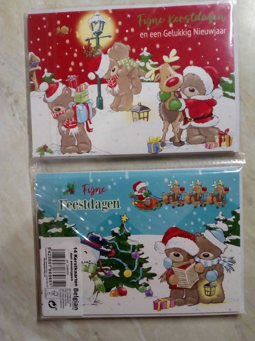 Поздравителни картички за Рожден ден и др.Коледни картички с пликове.