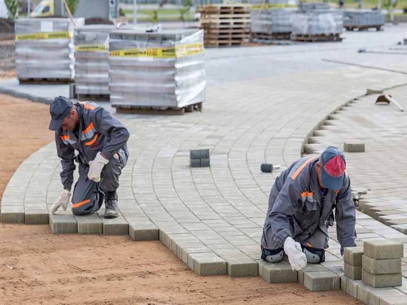 Укладка Брусчатки тротуарной плитки