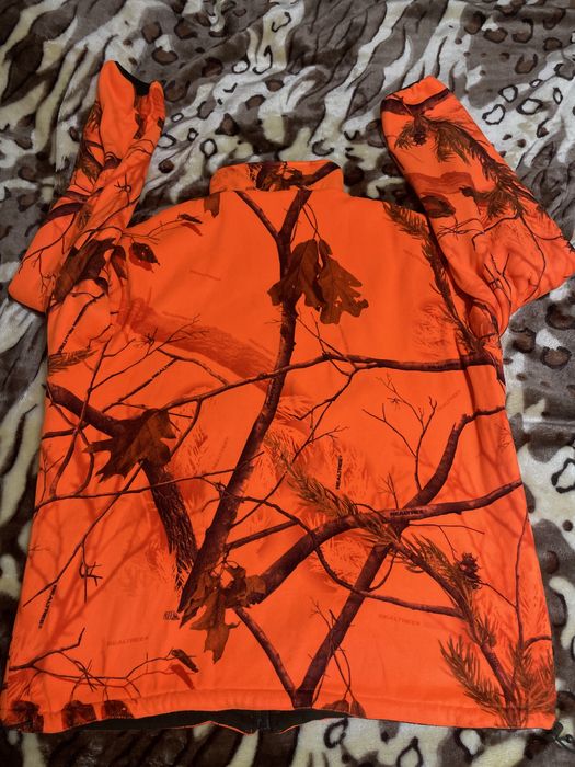 Geacă Impecabila reversibilă camuflaj portocaliu/verde RealTree