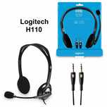 Logitech H110 стерео-наушники 3.5 мм шумоподавление. Есть доставка