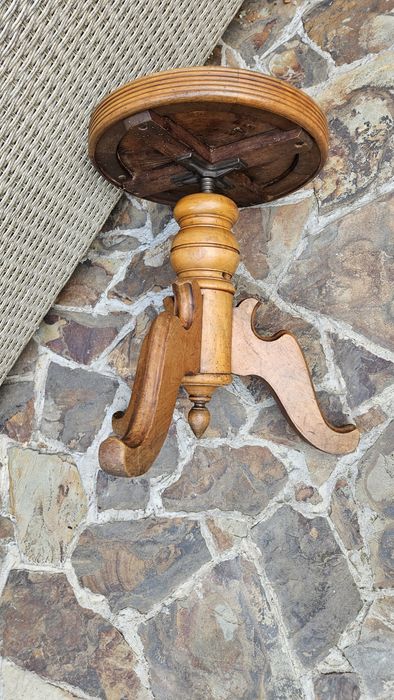 Scaun rotativ pian vintage piele Cordoba