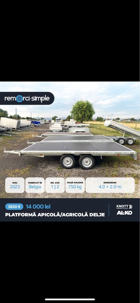 Remorci 750 kg—3500kg