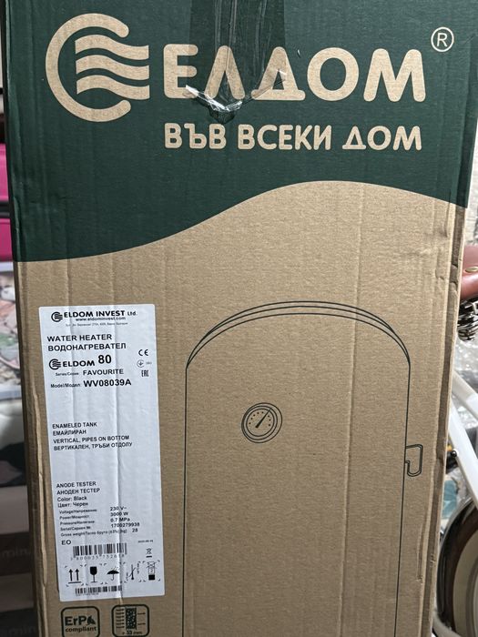 *ЧИСТО НОВ* Бойлер Елдом 80л.